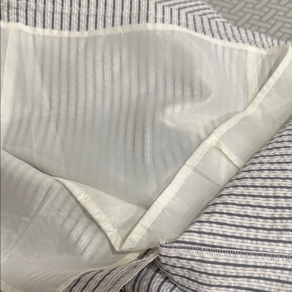 ALYX Gray and White Striped Mini Dress SIZE 16 - Picture 10 of 12